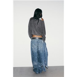 JEANS TRF LOOSE OVERSIZE TIRO ALTO