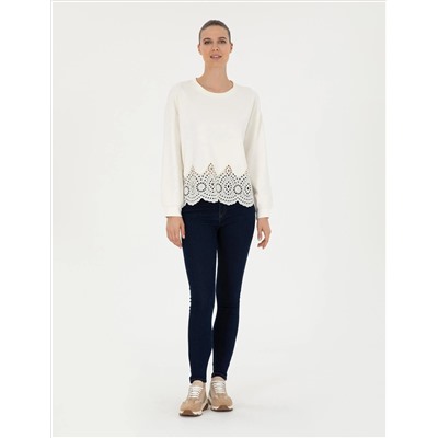 Ekru Comfort Fit Sweatshirt