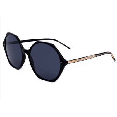 Hugo Boss  Women's Black Round Sunglasses