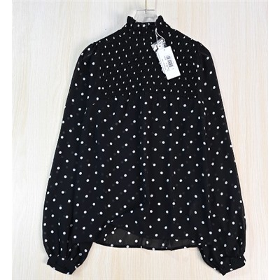 Женская изысканная шифоновая блузка с длинными рукавами  ГЕС*С