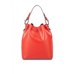 Bolso saco de piel Jila Rojo