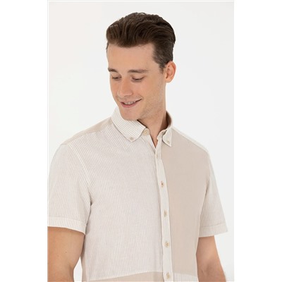 Erkek Taş Kısa Kollu Gömlek