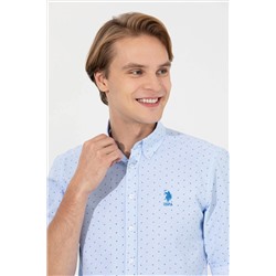 Erkek Açık Mavi Uzun Kollu Gömlek