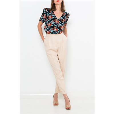 Blusa Negro y azul