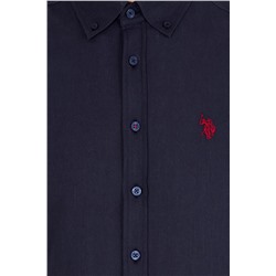 Erkek Lacivert Kısa Kollu Gömlek