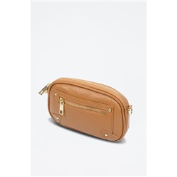 Bandolera Asola de piel - Marrón