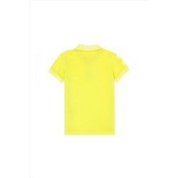 Erkek Çocuk Neon Sarı Polo Yaka Tişört
