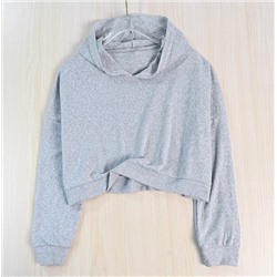 Женский укороченный свитшот