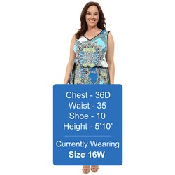 Plus Size Kaleidescope Medallion Maxi