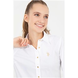 Kadın Beyaz Uzun Kollu Basic Gömlek