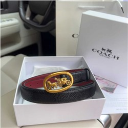 Ретро-ремень КОУ*Ч изготовлен из гладкой кожи