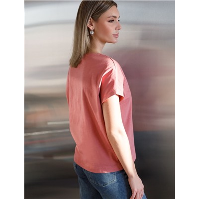 Футболка из фактурного полотна из 100% хлопка