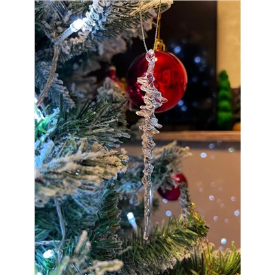 61117 Сосульки на елку прозрачные