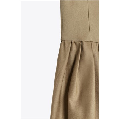 STRAPLESS MIDI DRESS