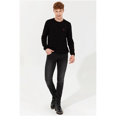 Erkek Siyah Basic Kazak