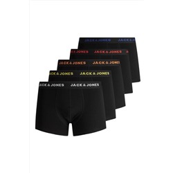 Jack & Jones Jack&jones Jacblack Frıday Erkek Boxer 5'li Paket Siyah