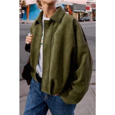 CHAQUETA BOMBER EFECTO ANTE