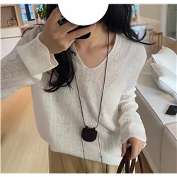 Нежный пуловер из смесовой шерсти