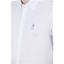 Erkek Mavi Uzun Kollu Gömlek