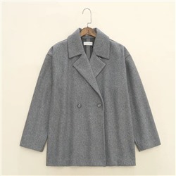 Женское короткое пальто свободного кроя без подкладки  ZAR*A