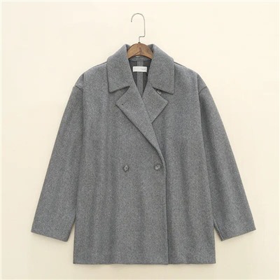 Женское короткое пальто свободного кроя без подкладки  ZAR*A