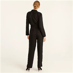 Eco cupro tuxedo jumpsuit