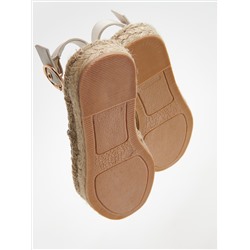 Espadrilles mit Obermaterial aus Leder