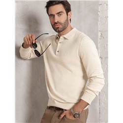 Джемпер-поло из хлопка с нейлоном