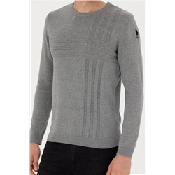 Erkek Gri Melanj Kazak