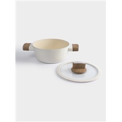 Кастрюля, 20 см, 2,2 л, с крышкой, с покрытием, алюминий, молочная, Palisander