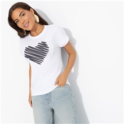 Футболка из фактурного трикотажа, Красота без фильтров