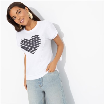 Футболка из фактурного трикотажа, Красота без фильтров