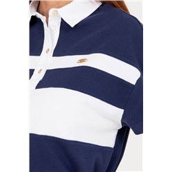 Kadın Lacivert Polo Yaka Tişört