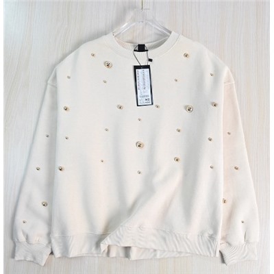 Флисовая толстовка с круглым вырезом