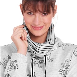 Damen Sweatshirt mit Schalkragen