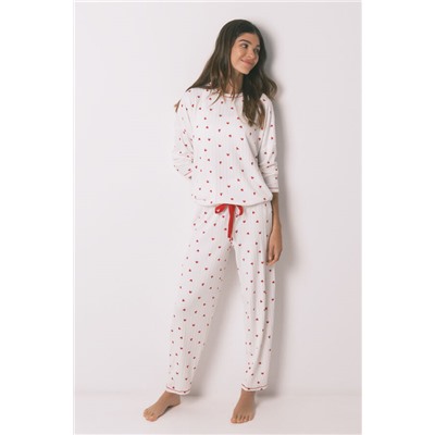 Pijama largo estampado Mickey Cherry