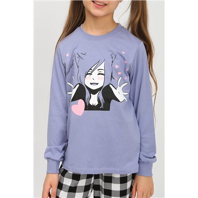 Детская пижама с брюками 91237 для девочки (джемпер, брюки) НАТАЛИ #885630