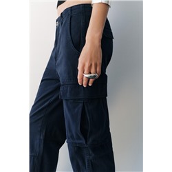 ZW COLLECTION SLIM FIT CARGO TROUSERS