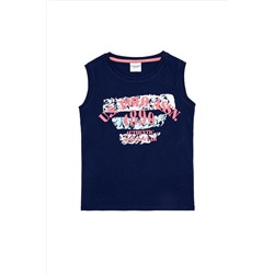 Çocuk Lacivert Atlet Tişört