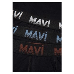 Mavi 3lü Siyah Basic Boxer 0911871-900