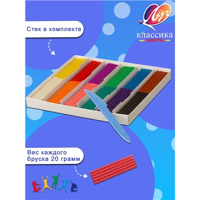 Пластилин "Луч" 12 цветов 60944