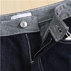 Прямые джинсовые шорты с высокой талией