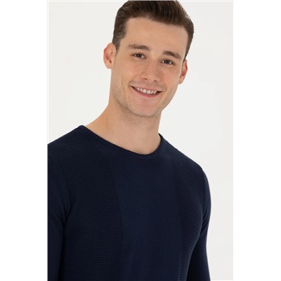 Erkek Lacivert Kazak