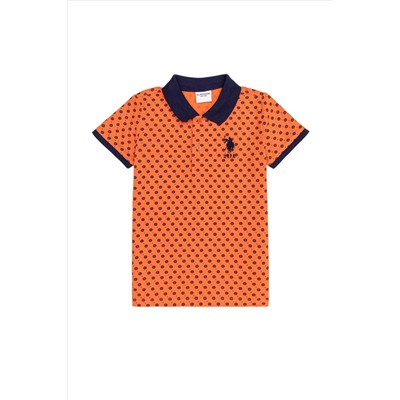 Erkek Çocuk Turuncu Polo Yaka Tişört