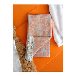fildastore Kavak Ağacı Lifinden El Dokuması Midye Desen, Jakarlı, Premium Kalite, Peştemal, Plaj Havlusu, Pareo