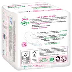 Love&Green Serviettes Ecologiques - Révolution - Normal x14