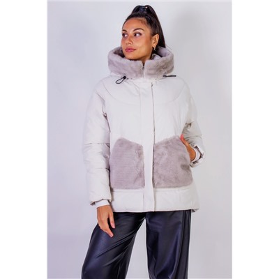 Зимняя куртка с капюшоном Меховая отделка арт.631