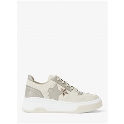 Michael Kors Outlet Lexi Embellished Mixed-Media Sneaker
