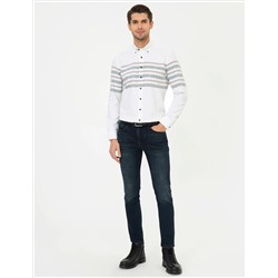 Haki Regular Fit Uzun Kollu Gömlek