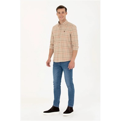 Erkek Ekoseli Kum Gömlek